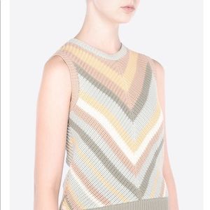 Valentino intarsia cotton Vest